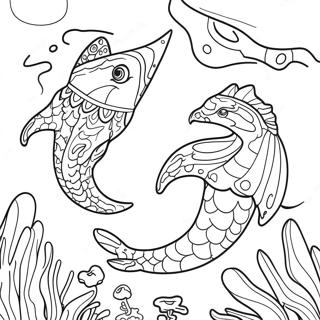 Mystical Atlantis Creatures Coloring Page 72193-57852