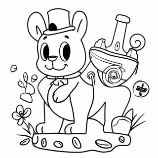 Lucky Characters In Adventure Coloring Page 72203-57856