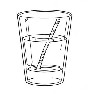 Drinking Water Glass Coloring Page 72222-57870