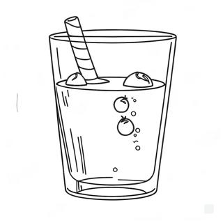 Drinking Water Glass Coloring Page 72222-57871