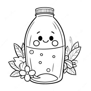 Cute Water Bottle Coloring Page 72223-57874