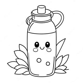 Cute Water Bottle Coloring Page 72223-57876