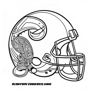 Minnesota Vikings Logo Coloring Page 7226-5870