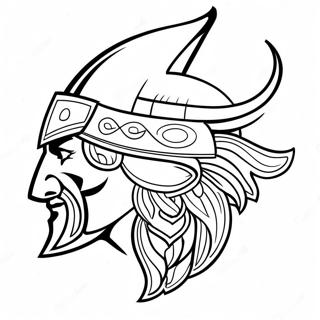 Minnesota Vikings Logo Coloring Page 7226-5871