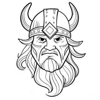 Minnesota Vikings Logo Coloring Page 7226-5872