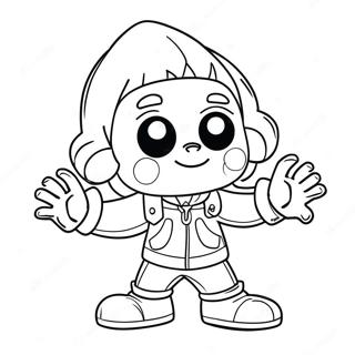 Whitty Fnf Character In Action Coloring Page 72273-57909