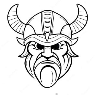 Minnesota Vikings Mascot Coloring Page 7227-5875