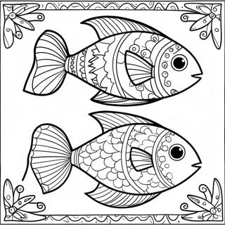 Laurel Burch Colorful Fish Coloring Page 72293-57927