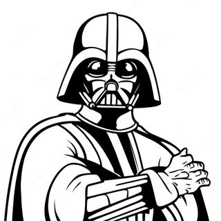 Darth Vader In A Dramatic Pose Coloring Page 722-577