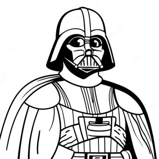 Darth Vader In A Dramatic Pose Coloring Page 722-579