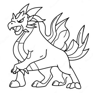 Zamazenta In Battle Coloring Page 72363-57981