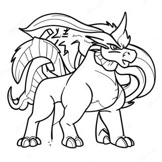 Zamazenta In Battle Coloring Page 72363-57984