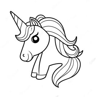 Unicorn Emoji Coloring Page 72372-57986