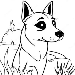 Playful Belgian Malinois Coloring Page 72383-57994