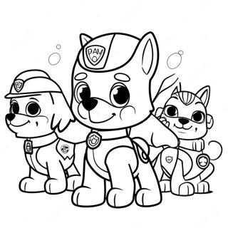 Paw Patrol Moto Pups Coloring Page 72392-57998