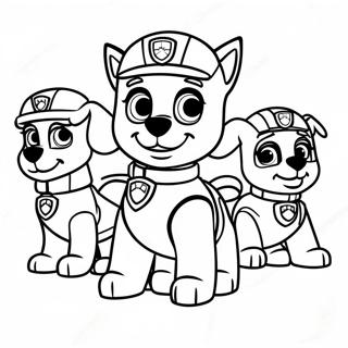 Paw Patrol Moto Pups Coloring Page 72392-57999