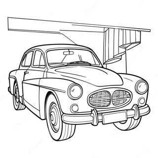 Classic Volvo Car Coloring Page 72403-58014