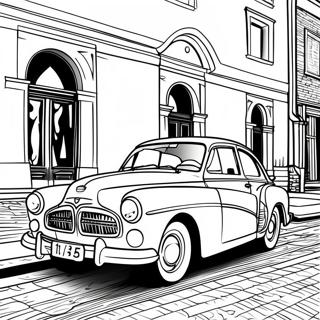 Classic Volvo Car Coloring Page 72403-58016