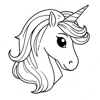 Unicorn Horn Coloring Page 72412-58018