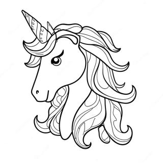 Unicorn Horn Coloring Page 72412-58019