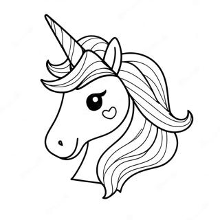 Sparkling Unicorn Horn Coloring Page 72413-58026