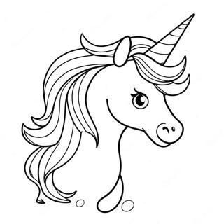 Sparkling Unicorn Horn Coloring Page 72413-58027