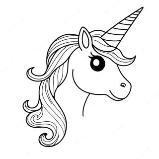 Sparkling Unicorn Horn Coloring Page 72413-58028