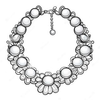 Pearl Necklace Coloring Page 72422-58021