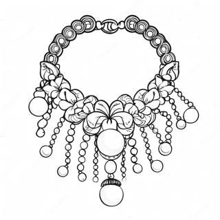 Pearl Necklace Coloring Page 72422-58023