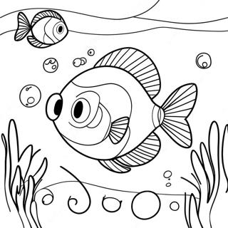 Shimmering Pearl Underwater Scene Coloring Page 72423-58036