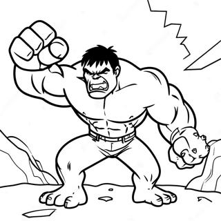 Hulk Smashing Ground Coloring Page 72433-58041