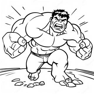 Hulk Smashing Ground Coloring Page 72433-58043