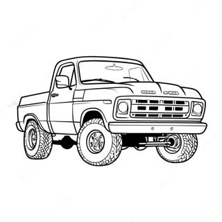 Pickup Truck Coloring Pages