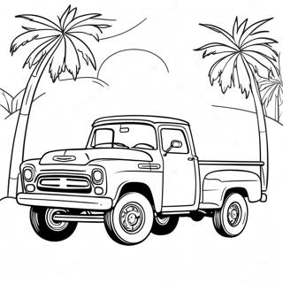 Vintage Pickup Truck Coloring Page 72443-58048