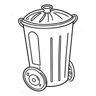 Trash Can Coloring Page 72452-58056