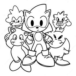 Sonic Superstars Coloring Page 72462-58059