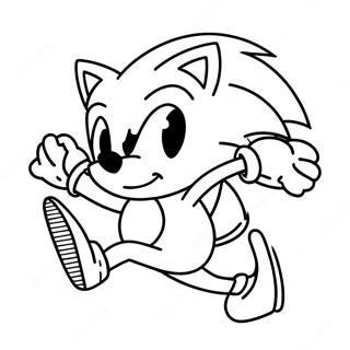 Sonic The Hedgehog Running Fast Coloring Page 72463-58062