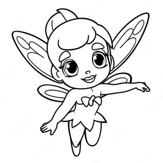 Tinker Bell With Sparkling Wings Coloring Page 72473-58071