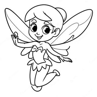 Tinker Bell With Sparkling Wings Coloring Page 72473-58072