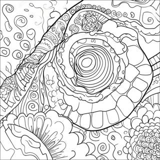 Colorful Nebula Galaxy Coloring Page 7247-5982