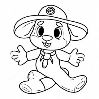 Flippy Coloring Page Featuring Colorful Characters 72502-58090