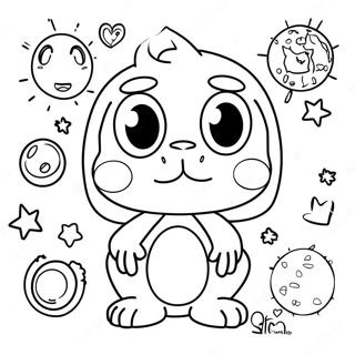 Flippy Coloring Page Featuring Colorful Characters 72502-58092