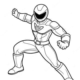 Red Ranger In Action Coloring Page 72513-58104