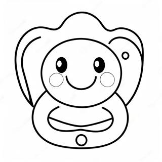 Pacifier Coloring Pages