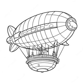 Blimp Coloring Pages