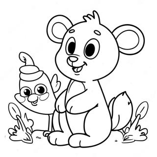 Cute Animals For Two Year Olds Coloring Page 72543-58125