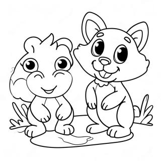 Cute Animals For Two Year Olds Coloring Page 72543-58127