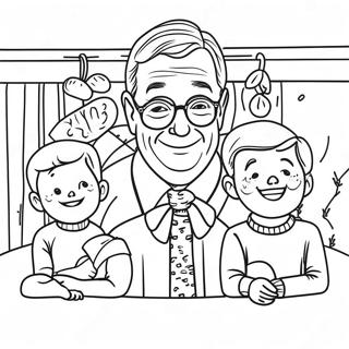 Mr Rogers With Neighborhood Friends Coloring Page 72563-58145