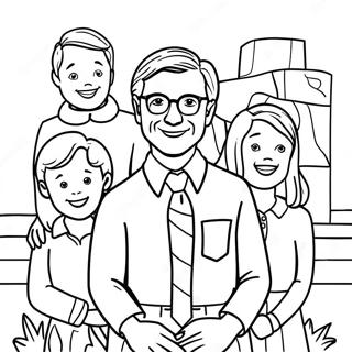 Mr Rogers With Neighborhood Friends Coloring Page 72563-58146