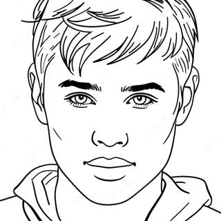 Justin Bieber Coloring Page 7256-5896